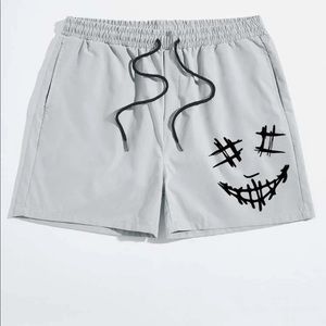 Men’s grey drawstring shorts